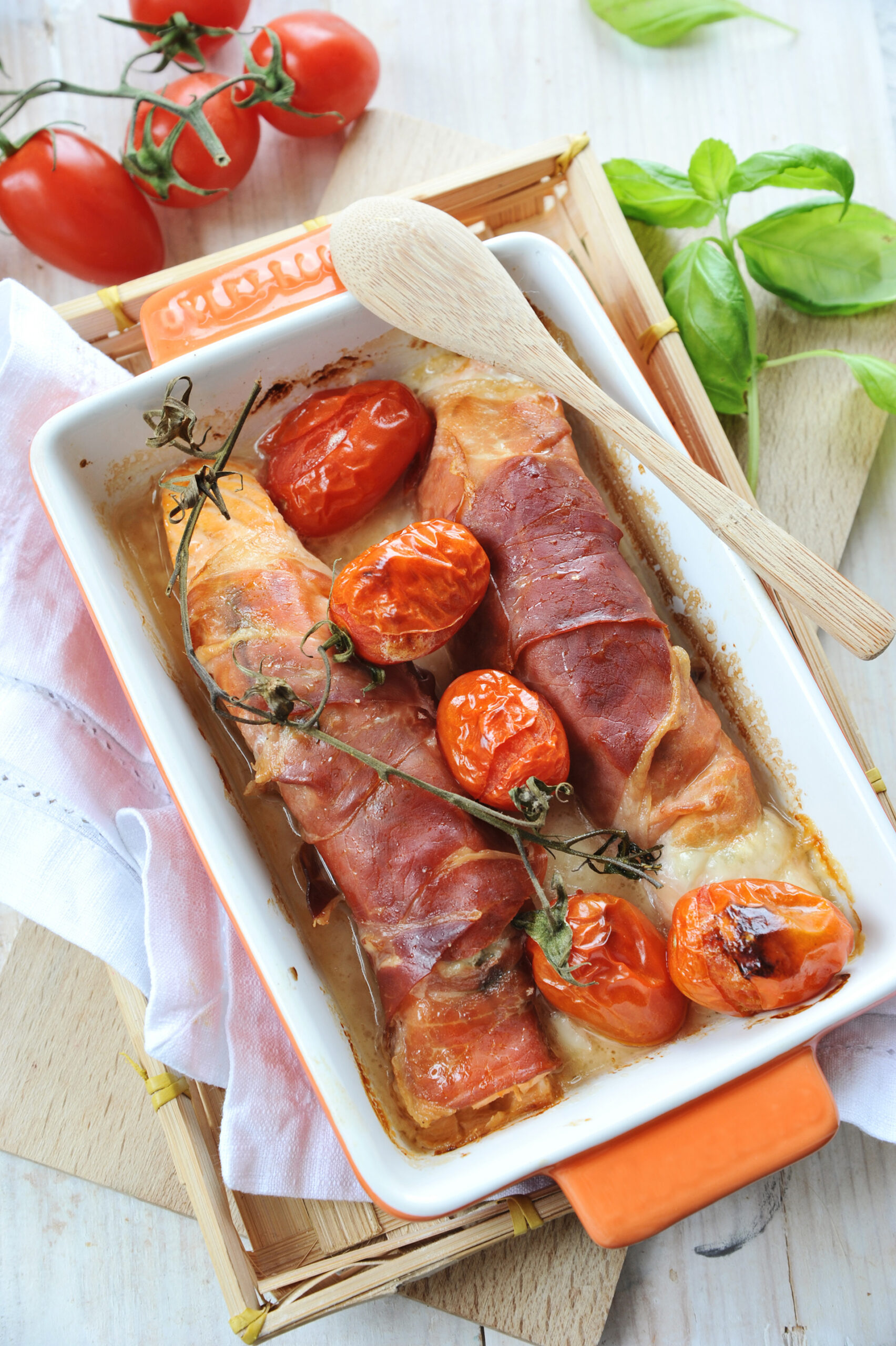 Vleeschwaar recept vleeswaren Italiaanse mini rollade rauwe ham